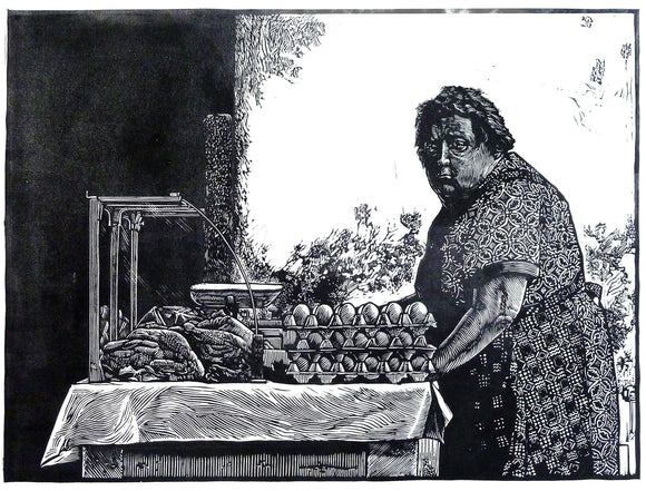 The Egg lady of Augsburg